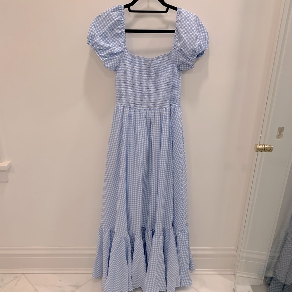 O.P.T Asana gingham maxi dress